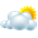 sonnig bewoelkt 35